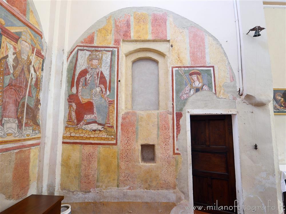 Occhieppo Inferiore (Biella, Italy) - Right wall of the choir of the Sanctuary of St. Clement